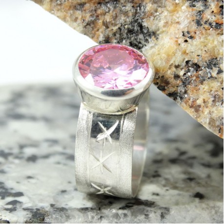Sterling silver engagement ring Love Flavour, Bijuterii de argint lucrate manual, handmade
