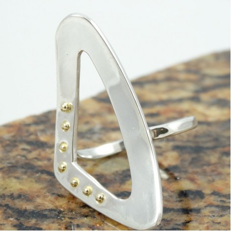 Sterling silver ring L’Art du Seduire, Bijuterii de argint lucrate manual, handmade