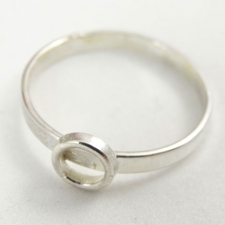 Sterling silver ring Circle, Bijuterii de argint lucrate manual, handmade