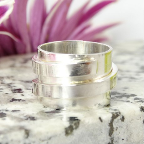 Sterling silver ring Vortex, Bijuterii de argint lucrate manual, handmade
