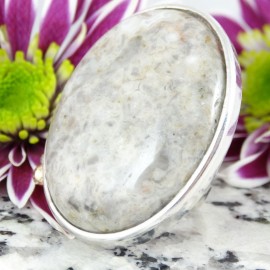 Large sterling silver ring Insularia
