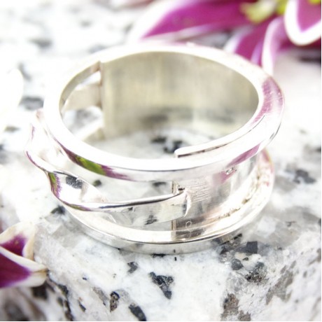 Sterling silver ring Spiral, Bijuterii de argint lucrate manual, handmade