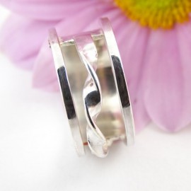 Sterling silver ring Spiral