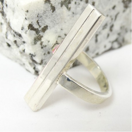Sterling silver ring Sigillarium, Bijuterii de argint lucrate manual, handmade