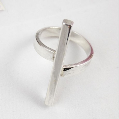 Sterling silver ring Connectivity, Bijuterii de argint lucrate manual, handmade