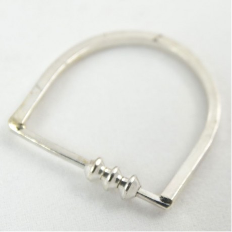 Sterling silver ring Brisk Tempo, Bijuterii de argint lucrate manual, handmade