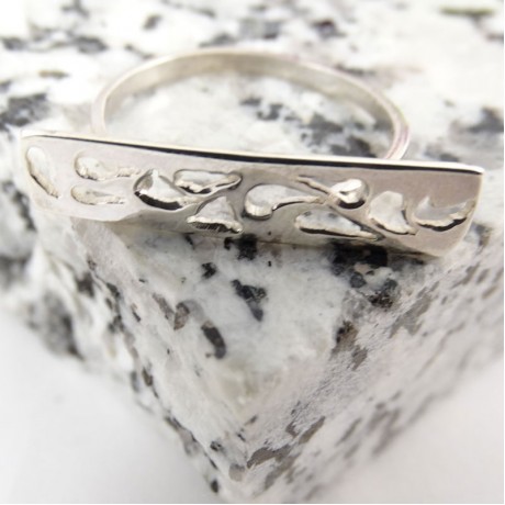 Sterling silver ring Takeoff, Bijuterii de argint lucrate manual, handmade