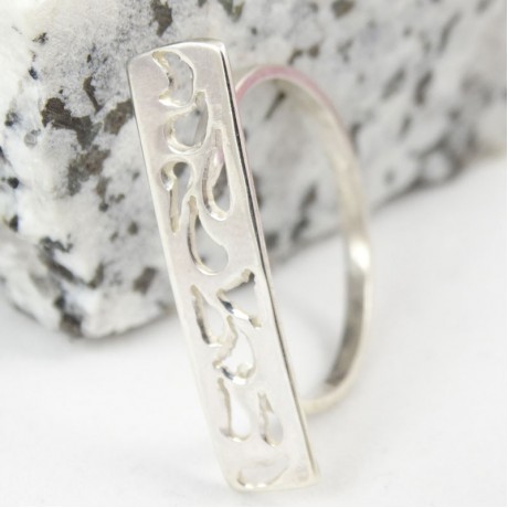 Sterling silver ring Takeoff, Bijuterii de argint lucrate manual, handmade