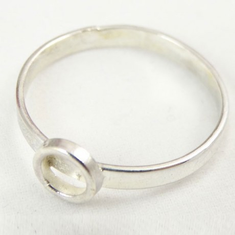 Sterling silver ring Casual F, Bijuterii de argint lucrate manual, handmade