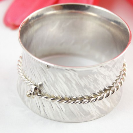 Sterling silver ring Silken Touch, Bijuterii de argint lucrate manual, handmade