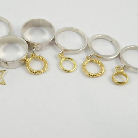 Sterling silver ring Wriggle, Bijuterii de argint lucrate manual, handmade