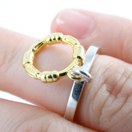 Sterling silver ring Cling, Bijuterii de argint lucrate manual, handmade