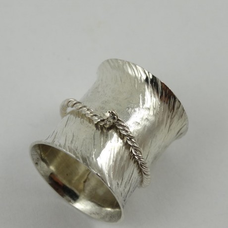 Sterling silver ring Embrace, Bijuterii de argint lucrate manual, handmade