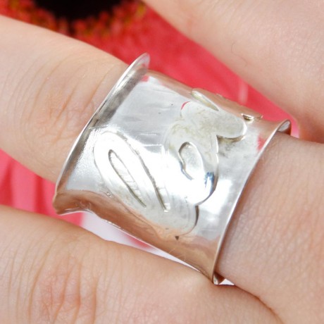 Sterling silver ring Intro, Bijuterii de argint lucrate manual, handmade