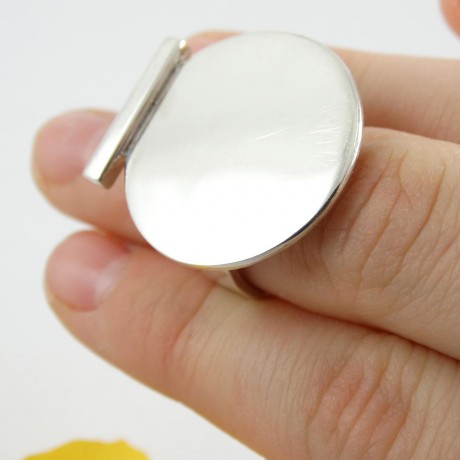 Sterling silver ring Brace yourself, Bijuterii de argint lucrate manual, handmade
