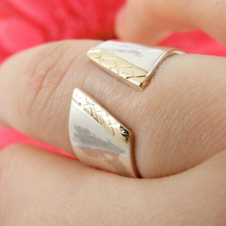 Sterling silver engagement ring Young Blend, Bijuterii de argint lucrate manual, handmade