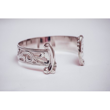 Sterling silver bracelet, engraved, handmade & handcrafted, Bijuterii de argint lucrate manual, handmade
