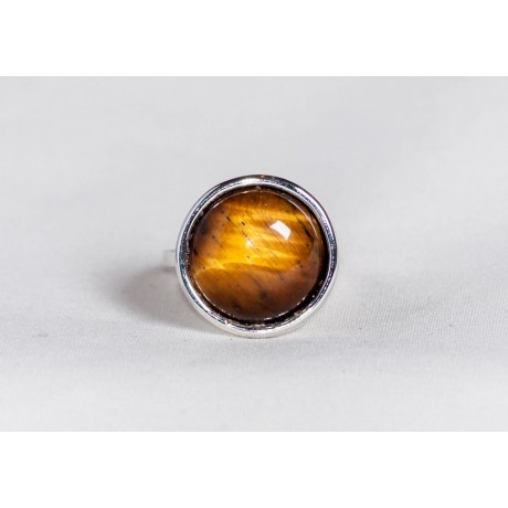 Sterling silver ring with tiger’s eye, handmade & handcrafted, design by Ibralhoff , Bijuterii de argint lucrate manual, handmade