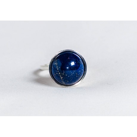 Sterling silver ring with lapis lazuli, handmade& handcrafted, design by Ibralhoff, Bijuterii de argint lucrate manual, handmade